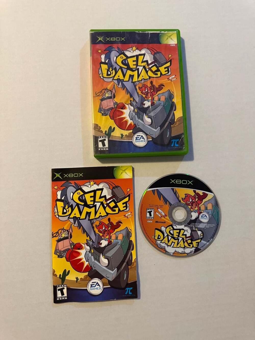 EA Games Cel Damage Microsoft Xbox Video Game CIB